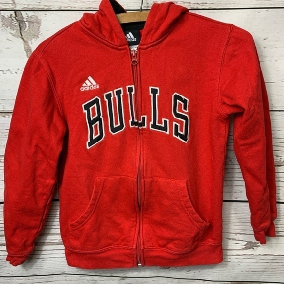 EUC Adidas Chicago Bulls Full-Zip Hoodie - Picture 1 of 5